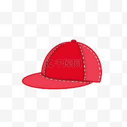 红色光板棒球帽剪贴画