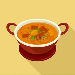 烹饪的图标图片_咖喱平面图标
