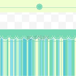 绿色条纹素材图片_蕾丝装饰绿色条纹拼色婴儿可爱边
