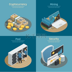 金融安全盾图片_加密货币等距组合具有加密货币硬