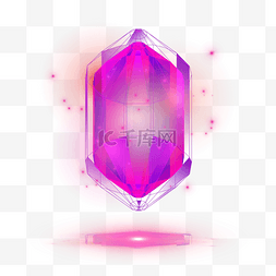 霓虹紫红色光效发光钻石