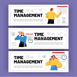 时间与人图片_与工作者、时钟和日历的时间管理