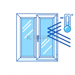 用双层玻璃窗保持室内低温。 