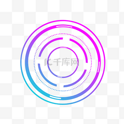 时空穿梭感图片_科技科幻圆环仪表盘渐变时空界面