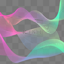 渐变炫彩背景图片_炫彩科技曲线底纹背景
