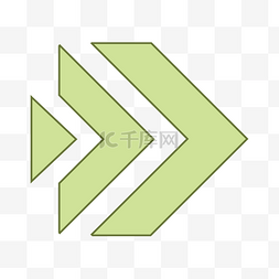 绿色右箭头图片_绿色简约向右箭头网页图标商业箭