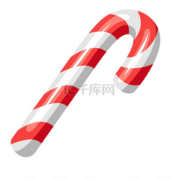 甜蜜糖果设计图片_条纹糖果的插图圣诞快乐或新年快