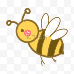 夏季卡通可爱可爱小蜜蜂