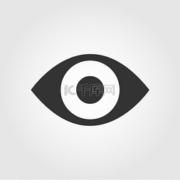 Eye icon, flat design