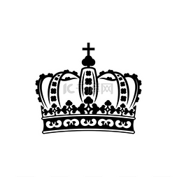 高贵的象征图片_皇冠孤立的国王或王后的象征。