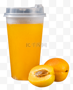 鲜榨果汁饮品图片_冷饮鲜榨果汁杏子汁