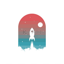 标志品牌图片_太空火箭航天飞机飞船标志标志矢