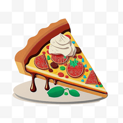美味披萨字图片_零食美味糕点披萨