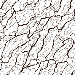 花变形字花图片_树皮纹理的矢量无缝模式。