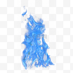 蓝色火焰燃烧图片_燃烧蓝色火焰光效