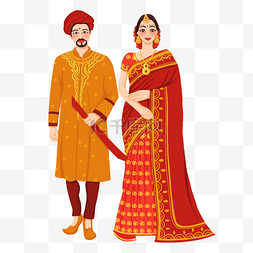 印度纱丽图片_华丽的男女服饰印度婚礼