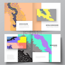 概念书籍设计图片_方形设计双折小册子、传单、封面