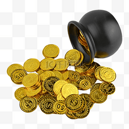 钱币交易图片_交易陶罐金属金币