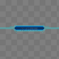 ui组件包图片_科技风可视化标题栏
