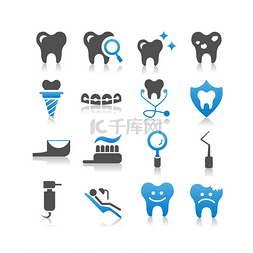 science图片_Dental Care icon set