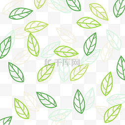 绿叶底纹素材图片_清新绿色树叶底纹