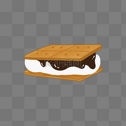 奶油巧克力格雷厄姆饼干剪贴画