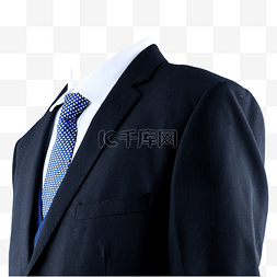 服装正式图片_摄影图白衬衫黑西装有领带