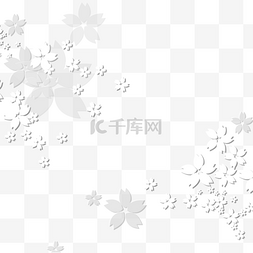 卡通花朵背景边框图片_日本樱花边框装饰花纹