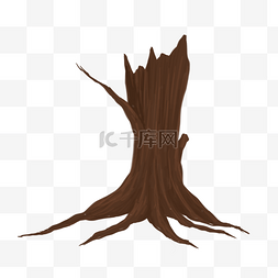 枯棕树根剪贴画