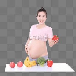 三胎图片_饮食蔬菜孕妇妈妈