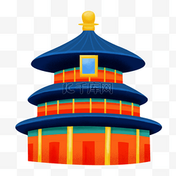 十一国庆国庆节北京地标建筑天坛