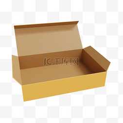 酸奶纸盒子图片_3DC4D立体纸盒快递盒