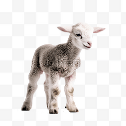一只羊免抠摄影素材