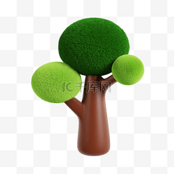 3DC4D立体植物树木