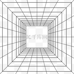 几何透视线条图片_立体空间透视线条网格
