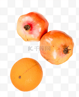 橙子果粒图片_石榴水果橙子