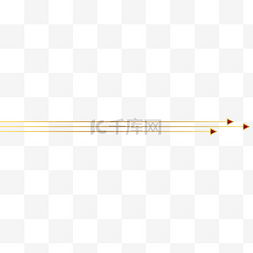 指示红色图片_红金箭头极简分割线