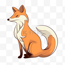 狐狸卡通风格宠物元素