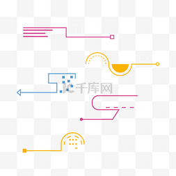 未来科技文本框图片_标题文本框现代科技风格彩色