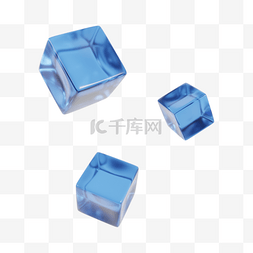 方块冰图片_3DC4D立体冰凉一下冰块