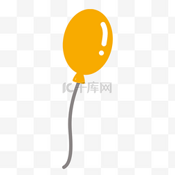 黄色气球矢量装饰