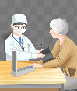 医用量血压器图片_人物量血压