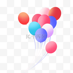 节日艺术字中秋贺卡图片_节日气球彩色气球