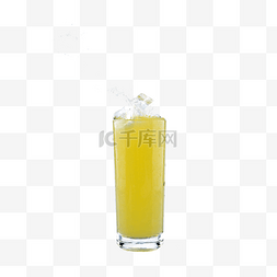 橙汁饮图片_夏日饮品橘色橙汁