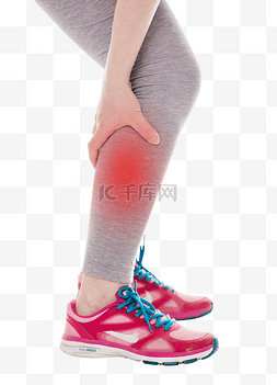 关节周缘疼痛图片_女性疼痛腿疼损伤肌肉