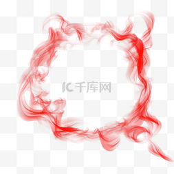 红色流体渐变图片_抽象烟雾边框渐变环形烟雾