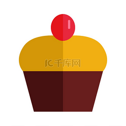 矢量美食背景图片_颜色蛋糕矢量图。