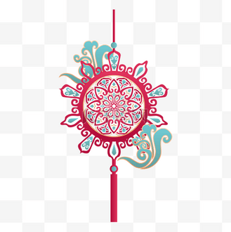 中秋挂饰图片素材_中秋中秋节中式花纹吊饰