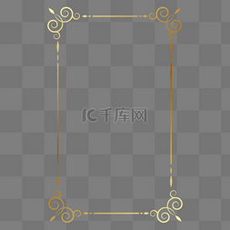 花形边框图片_复古花形花纹边框