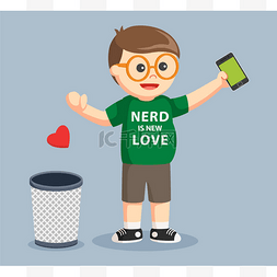 卡通书呆子图片-卡通书呆子图片素材免费下载-千库网